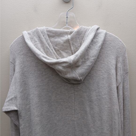 White House Black Market NWT Hooded Open Front Cardigan Warm Neutral Size XL - Picture 7 of 10